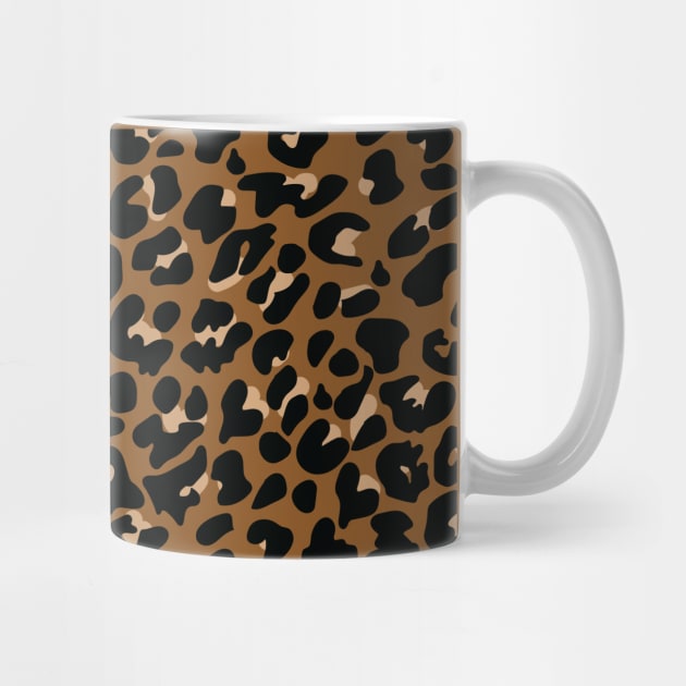 Leopard print - brown, tan, black by PAVOCreative